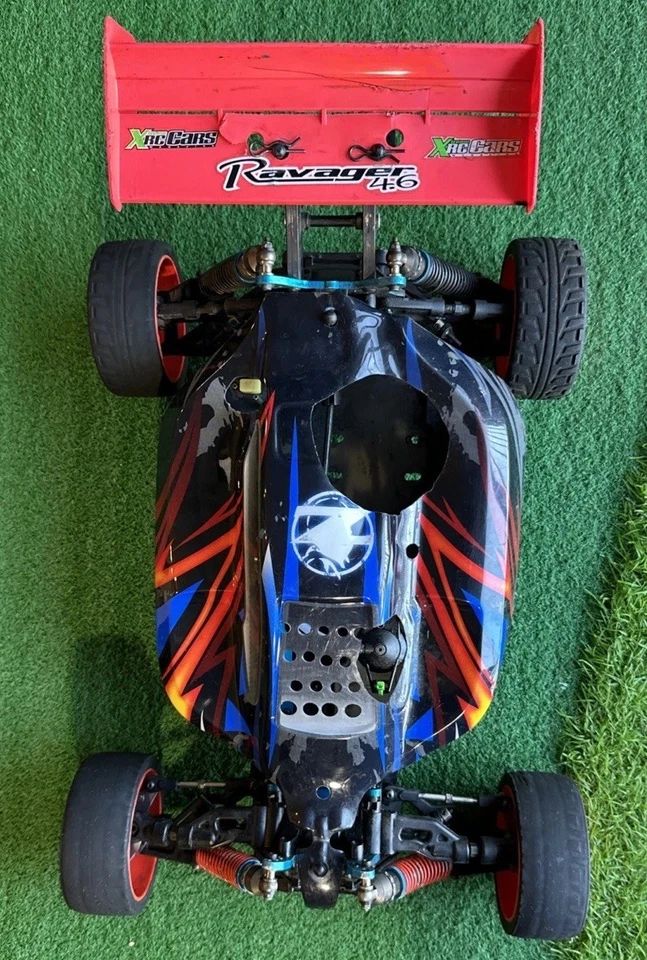 Vintage OFNA Ultra Comp LX Nitro Powered Buggy 1/8 Scale Roller - Image 3 of 4