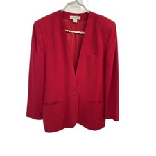 Jones New York Red Blazer Jacket Size 14