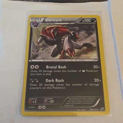 シャワーズ Holo 90 HP The Pokémon Company Zoroark 90/113 Legendary Treasures Holo Rare