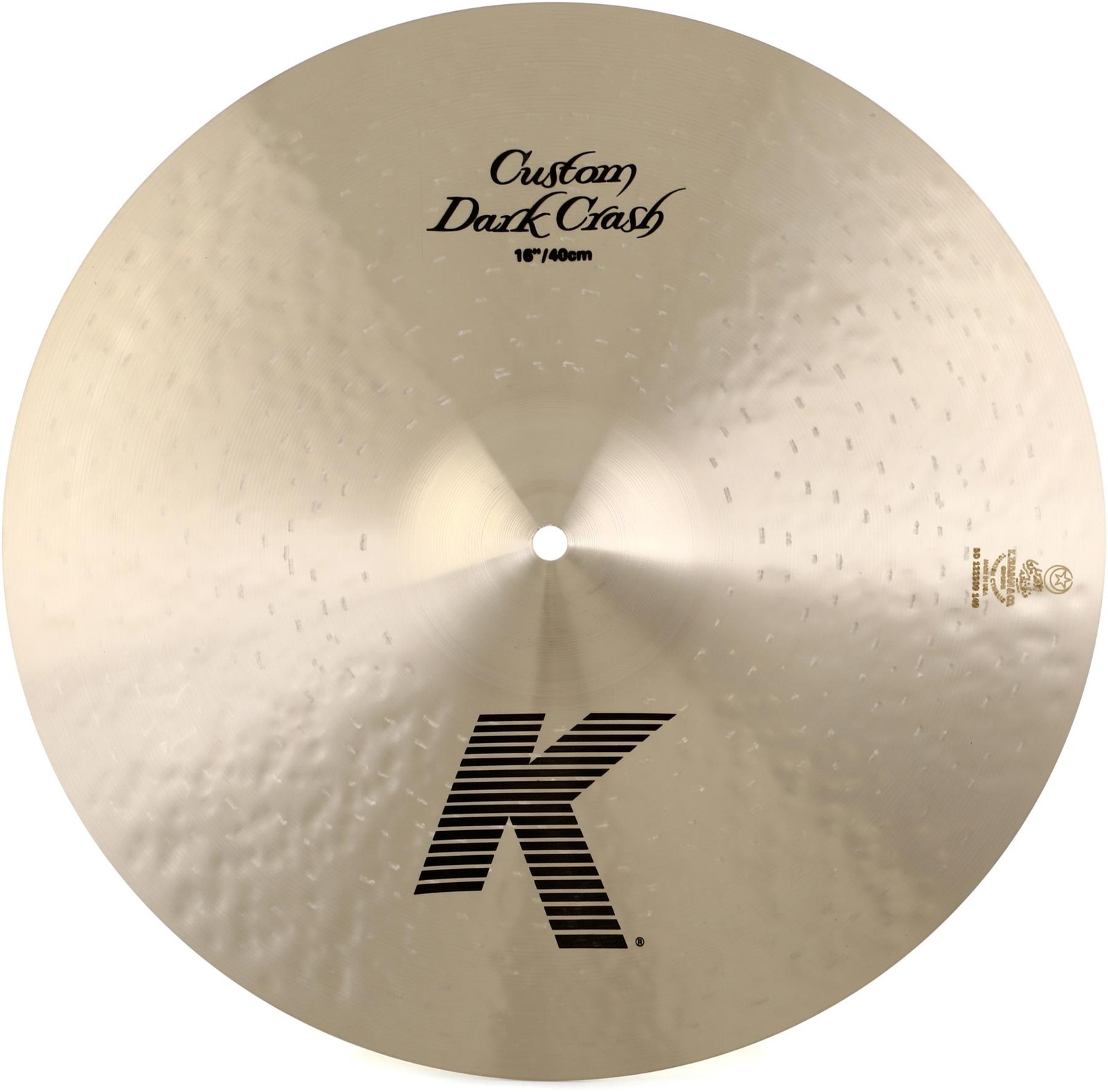 Тарелка Zildjian 16 K Custom Dark Crash Cymbal изготовленная на заказ 61690₽