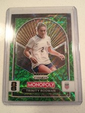 2026 Panini FIFA Monopoly Prizm World Cup - Trinity Rodman - 4 Corner Green Wave