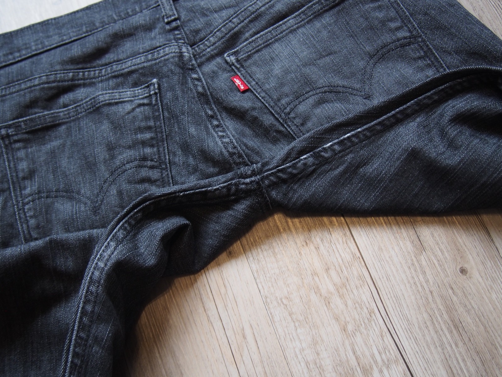 Levi's 507 Slim Bootcut Jeans W32 L30 Grey - Stretch Denim Fit image 7
