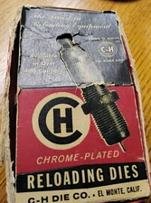 C H Die Company 244 Remington 2 Die Set In Original Box 