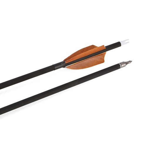30" Carbon Arrow SP500 3" Feather Turkey Archery Recurve Bow CompoundBow Hunting - Picture 18 of 24