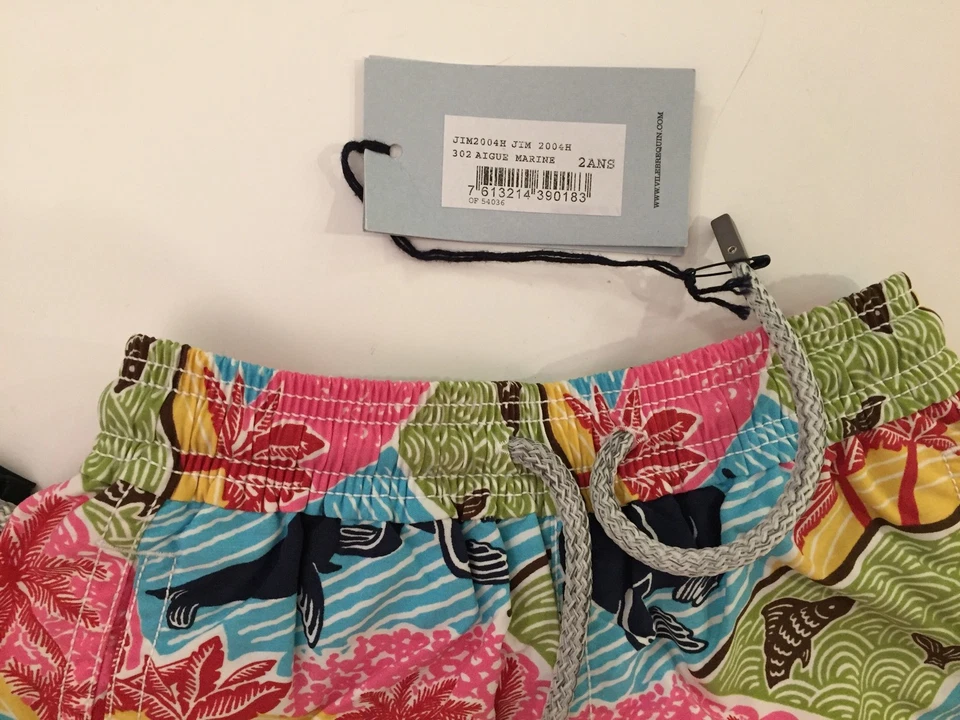 New w Tags & Bag Authentic Vilebrequin Swim Trunks / Swimwear 2T/ 2Y Unisex Kids - Image 3 of 4