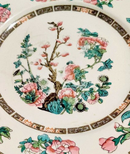 Antique Indian Tree Dinner Plate 9" Morley Ware 1879 Beautiful Peice Low Cost - Picture 3 of 6