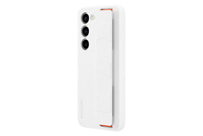 Samsung Silicone Grip Case für Galaxy S23 Schutzhülle Cover White BRANDNEU