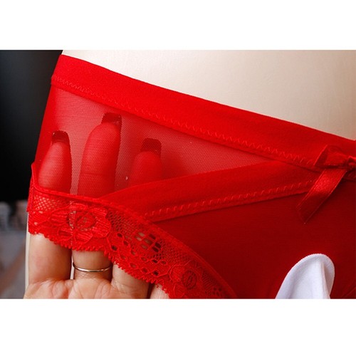 Lacework Herren Slip Unterwäsche verziert mit Schleife Höschen Schlüpfer Panty - Bild 12 von 33