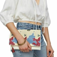 Rachel Pally Reversible Pouch,Fold up cosmetic bag,Zipper Slip Pocket.12"x 10"