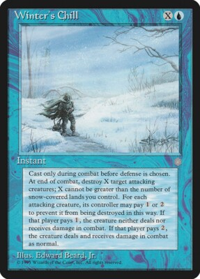 #ad #ad Winter#x27;s Chill NM M Ice Age Blue Instant English MTG Magic Regular $2.30