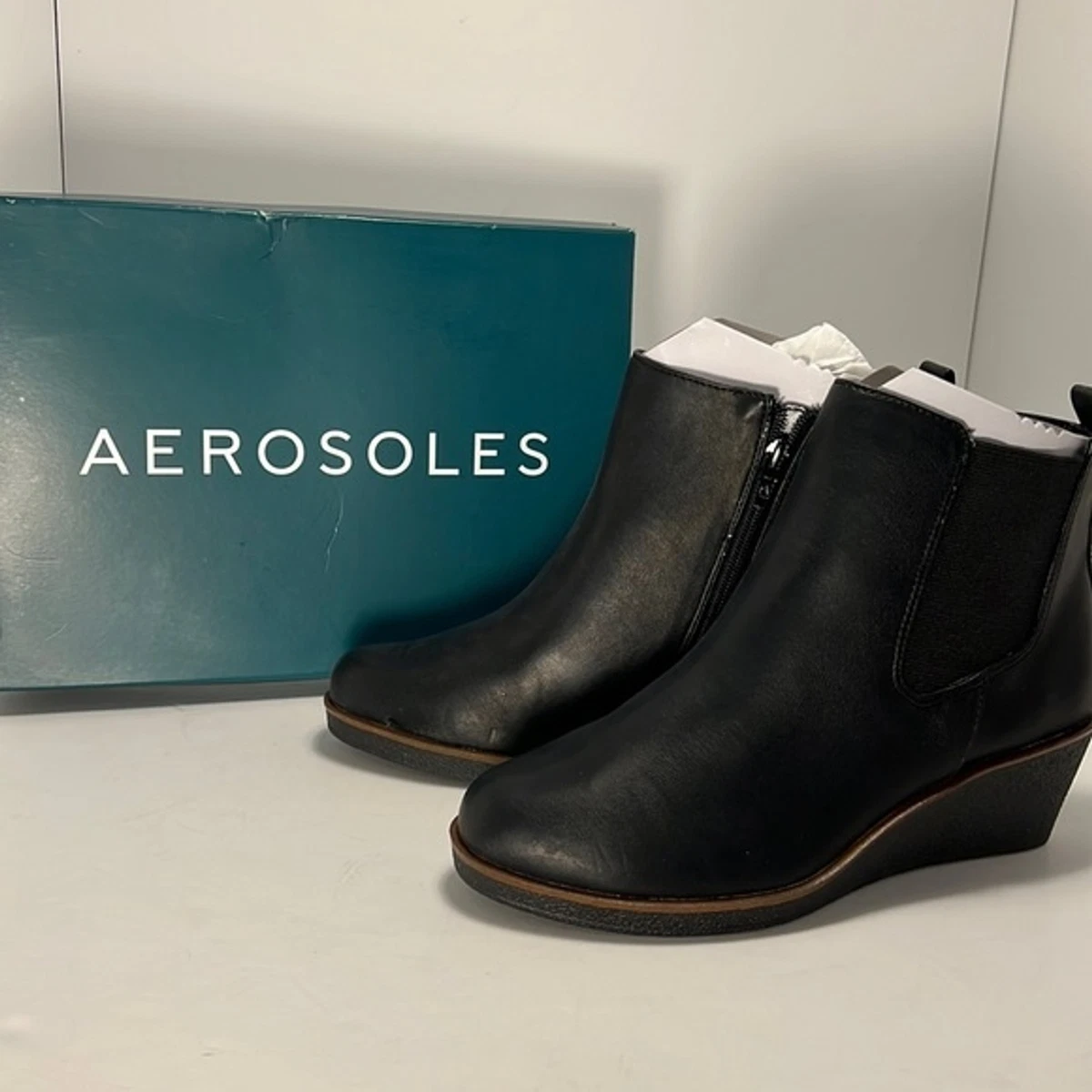 Aerosoles Brandi Wedge Bootie size 8 W