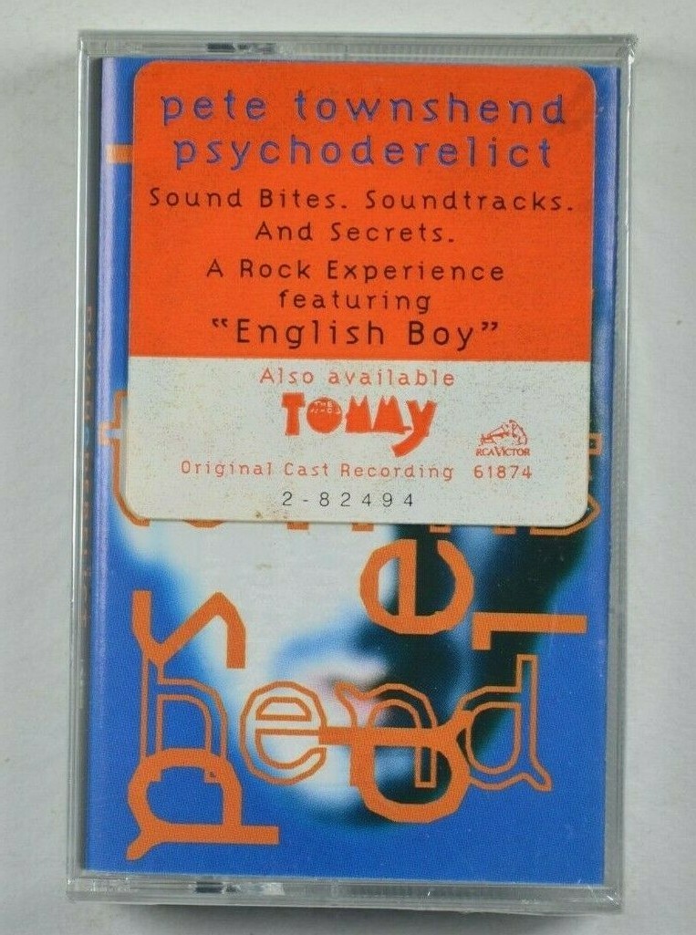 PETE TOWNSHEND Psychoderelict Cassette Tape NEW HYPE  THE WHO