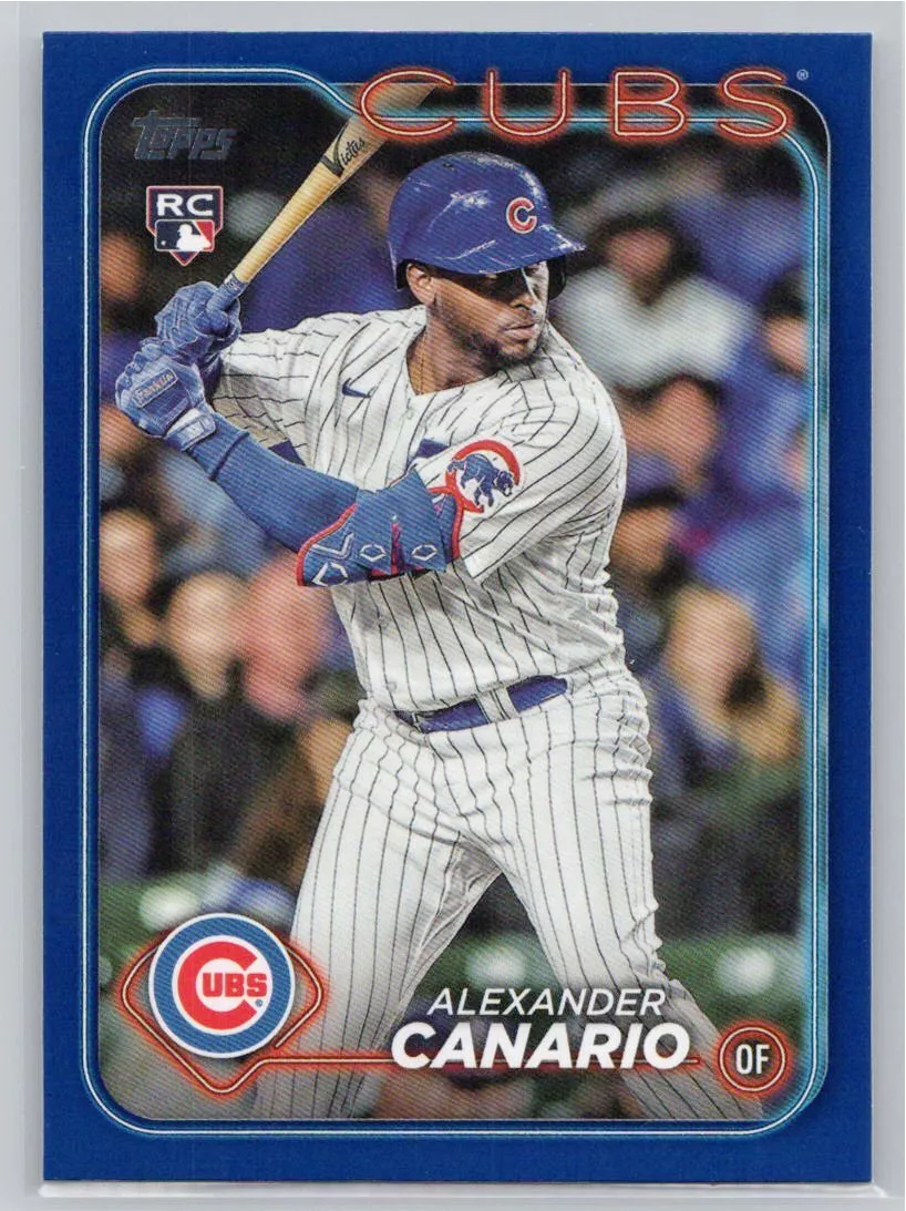 2024 Topps #452 Alexander Canario Royal Blue Chicago Cubs RC