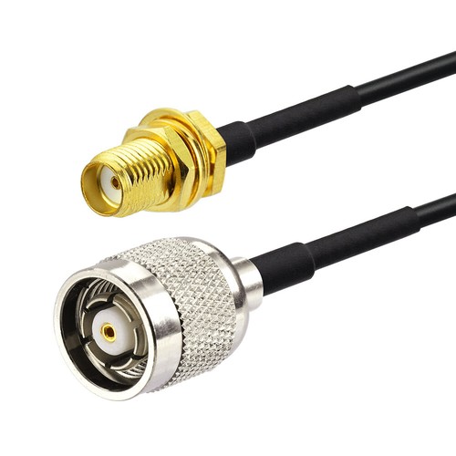 SMA Female to RP TNC male plug (female pin) pigtail cable RG174 1m for wireless - Picture 1 of 4