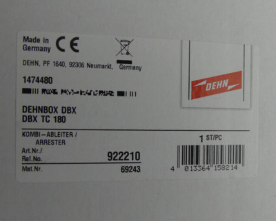 DEHN Kombi-Ableiter 922210 DEHNbox DBX TC180 IP65