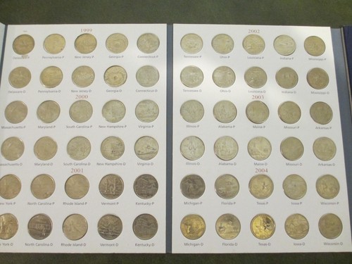 1999 - 2008 Fifty State Quarter Album P&D Mints Unc/Circulated (100 coins) - Picture 2 of 6