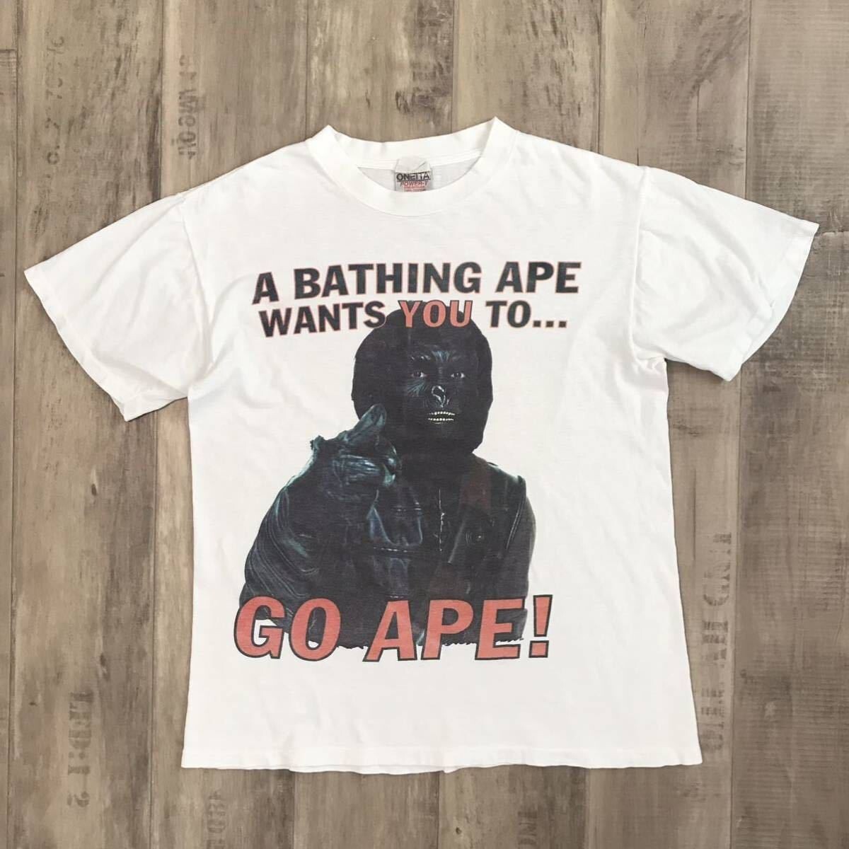 vintage oneita Planet of the Apes GO APE T-shirt NIGO BAPE A vintage oneita Planet of the Apes GO APE T-shirt NIGO BAPE A