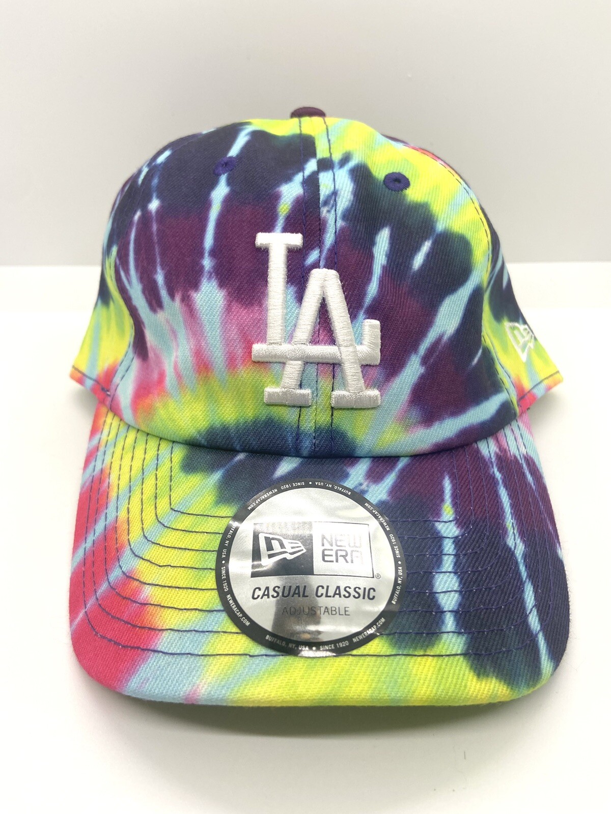 Los Angeles Dodgers LA Logo New Era Tie Dye Baseball Adjustable Cap Hat