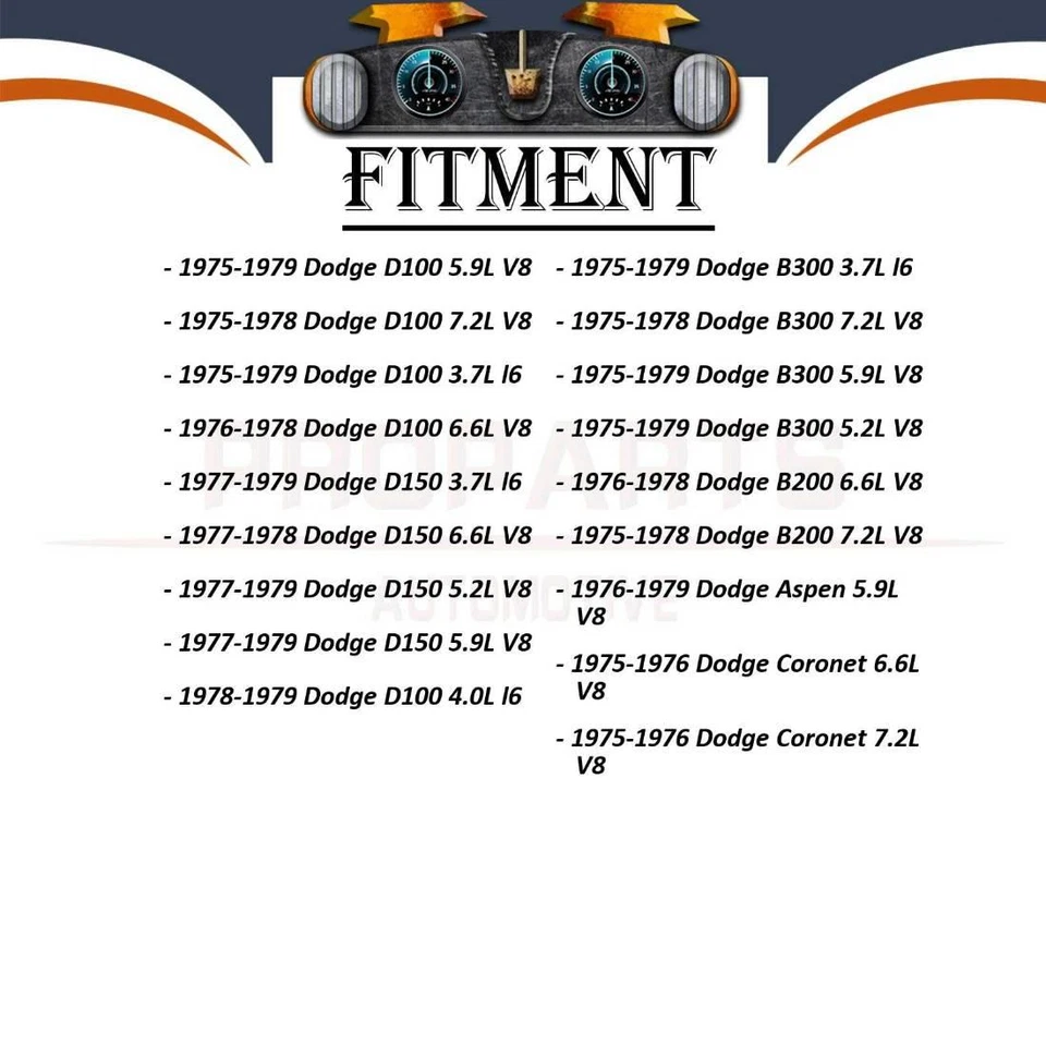 1 个动力转向泵 适用于 1975 1976 1977 1978 道奇摩纳哥 5.2L — 第 3/4 张图片