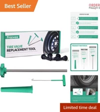 Tire Valve Stem Core Replacement Tool Kit 4PCS TR413 for Cars Trucks Motorcycles