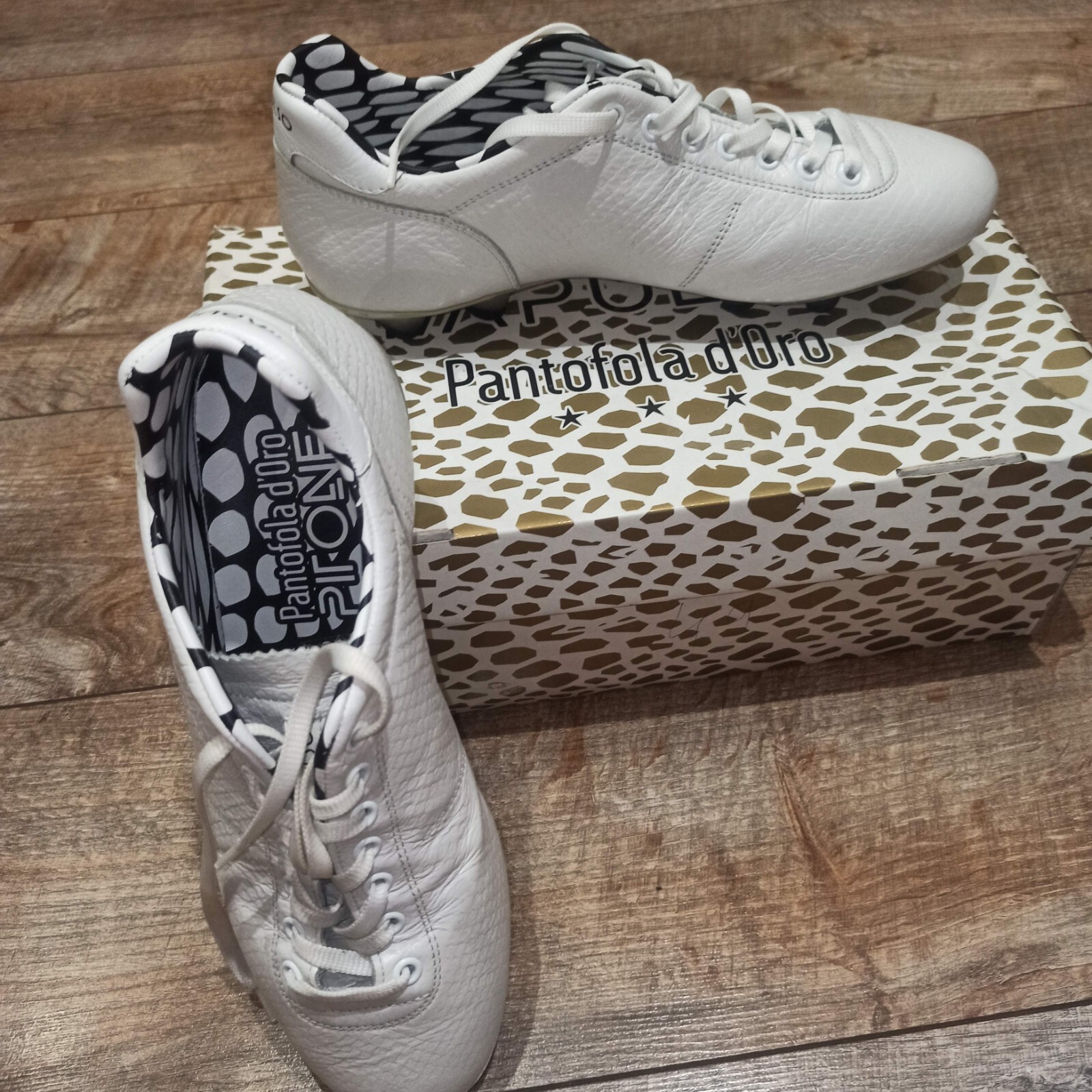 PANTOFOLA D’ORO Impulso Pantofola d'Oro Superstar Tacchetti Calcio Extra Italia Bianco Taglia EUR 42