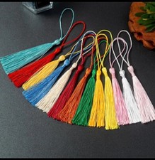 30 Pcs Mixed Colour Tasels 12-13 Cm Long Silk Tassel For Crafts Keyrings set