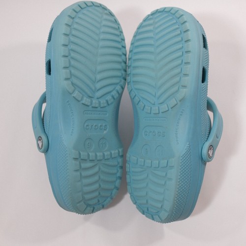 Crocs Classic Clog Slip On Shoe Blue Roomy US Size M9 W11 - Picture 7 of 8
