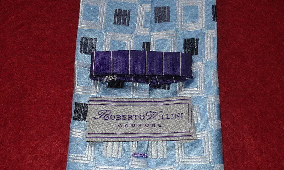 CORBATA GEOMÉTRICA DE SIETE PLIEGUES ROBERT VILLINI - CORBATAS - CORBATAS DE DISEÑO. Foto 3 de 4
