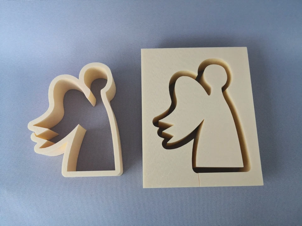 STYROART Stampo Angelo 18x4 cm Scomparto X Decorazione Tavolo Natale Decorazione Natalizia