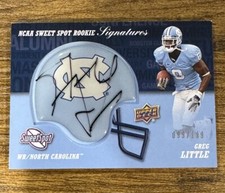 Greg Little 2011 Sweet Spot Rookie Relic Auto Card #RS-GL Rookie RC UNC /199 SP. rookie card picture