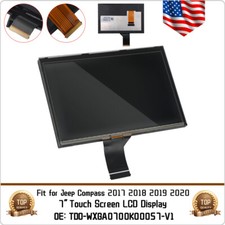 7" LCD Display Touch Screen For 2017-2020 Jeep Compass Radio Navigation Replace