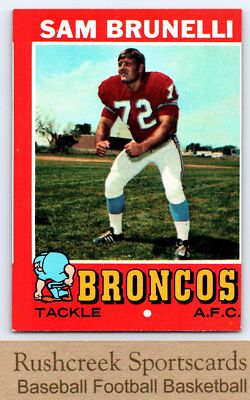 1971 Topps #185 Sam Brunelli Broncos