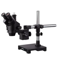 AmScope 3.5X-90X Trinocular Stereo Microscope + Boom