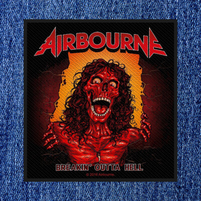 AIRBOURNE - BREAKIN OUTTA HELL (NEW) SEW ON PATCH OFFICIAL BAND MERCH