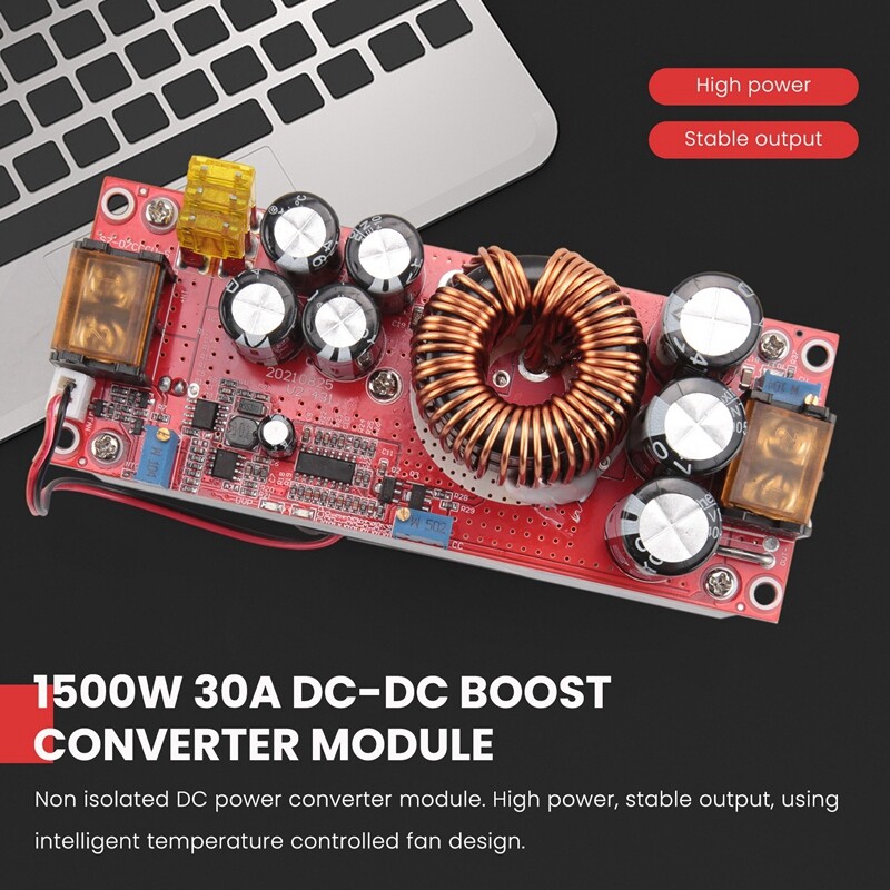1500W DC Boost Converter 10-60V To 12-80V - Step Up Voltage Regulator, Constant Current/Voltage For Solar, LED, Charging - View #2