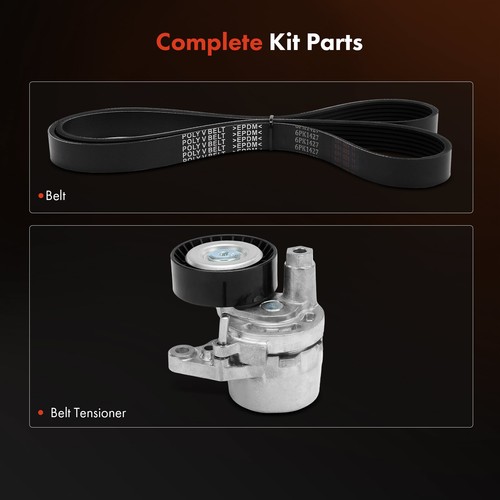 2x Serpentine Belt Drive Component Kit for Nissan Altima 2013-2018 Rogue L4 2.5L - Picture 3 of 9