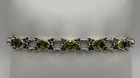 Sterling Silver Nicky Butler Round Peridot Chain Link Bracelet (16.00g)