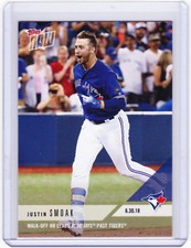 Justin Smoak Blue Jays Walk-Off Tigers Topps NOW Moment 387 6/30/18 2018 SP 191