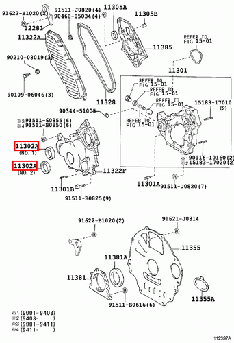 Genuine LandCruiser HDJ81 HDJ80 1HD Timing Cover Injector Fuel Pump Oil Seal - Picture 18 of 20