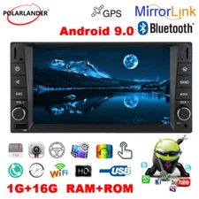 2 Din Mirrorlink Bluetooth Car Radio Stereo WiFi Android 9.0 7" Touch Screen GPS