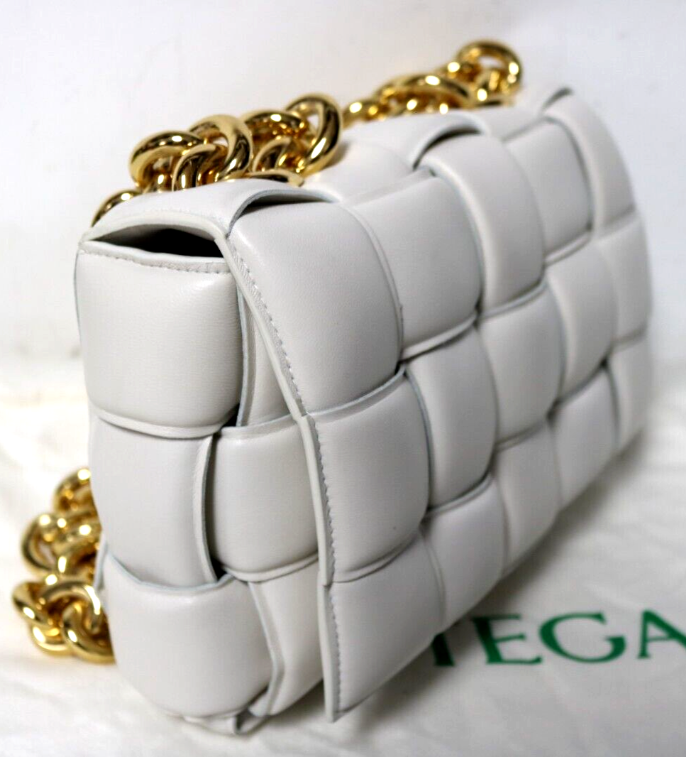 Bottega Veneta Cassette Chain Crossbody Bag With Gold Bottega Veneta Cassette Chain Crossbody Bag With Gold