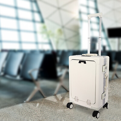 20'' Boarding Case Boarding Suitcase  Carry-On Luggage with USB Port & Cup Holder