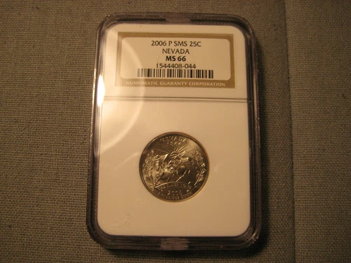 2006-P Clad SMS 25c Nevada Quarter NGC MS66 Quarter