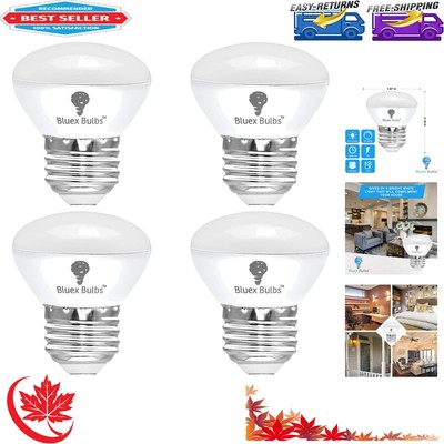 Bulk 4-Pack Dimmable R14 LED Bulbs - Eco-Friendly Cool White 4000K Light Bulbs