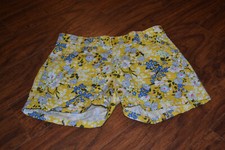 F4- Old Navy 100 Cotton Floral Print Shorts Size Girls 12 Regular