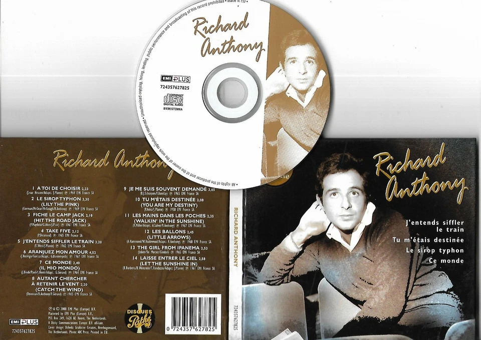 CD DIGIPACK PICTURE RICHARD ANTHONY 14T BEST OF - Photo 1/1