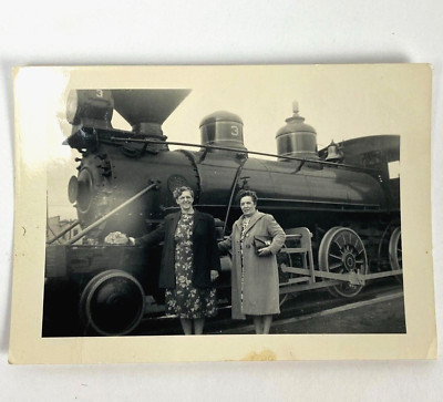 Foto Dampflok Duluth & Iron Range #3 Zug zwei Häfen MN 3 3/4'' Vintage