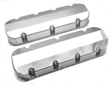 1965-95 Bb Chevy Valve Covers Fabricated Aluminum Tall Bbc 396-502 No Holes