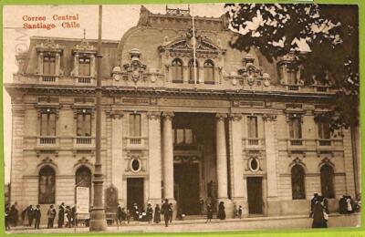 aa5372 - CHILE - Vintage Postcard - Santiago - Correo Central