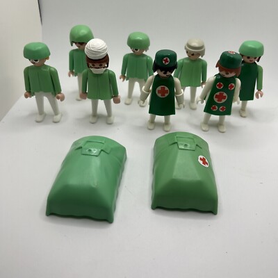 1974 Playmobil SURGERY Operating DOCTOR Nurse SURGEON Vintage Lot
